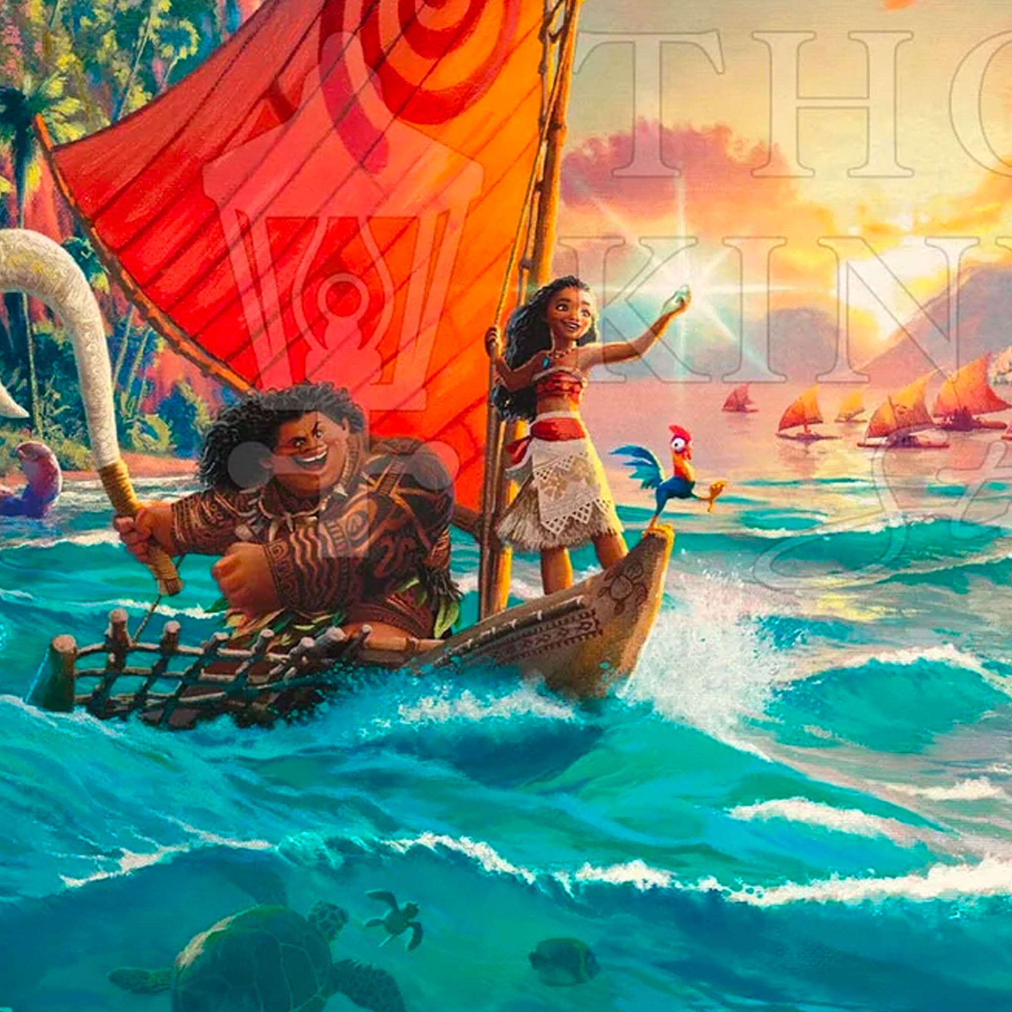Moana (Disney) Thomas Kinkade Framed Art Print 2